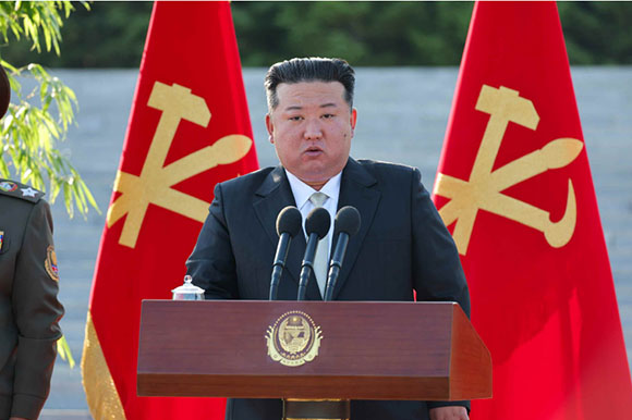 경애하는 김정은동지께서 국방과학원을 축하방문하시여 하신 연설