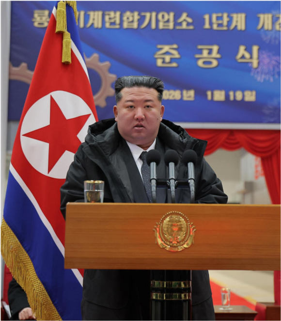 룡성기계련합기업소 1단계 개건현대화대상 준공식에서 한 김정은동지의 연설