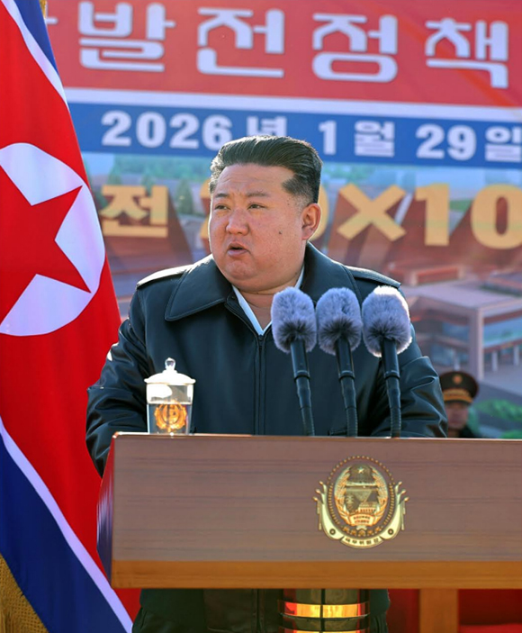은률군 지방발전정책대상건설착공식에서 한 김정은동지의 연설