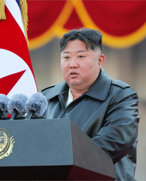 무장장비증정식에서 한 김정은동지의 연설