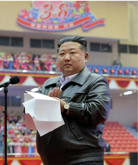 3.8국제부녀절에 즈음하여 전국의 녀성들을 축하하여 한 김정은동지의 연설