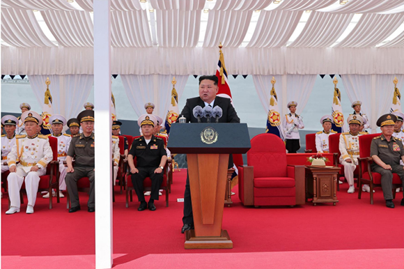 구축함 《최현》호 취역식에서 한 김정은동지의 축하연설




 